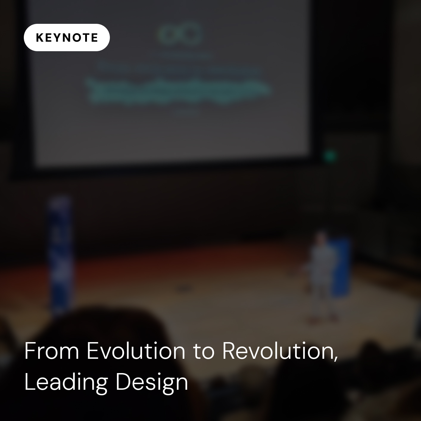 From Evolution to Revolution, Leading Design