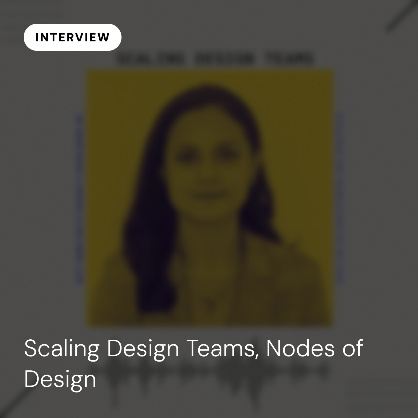 Scaling Design Teams, Nodes of Design